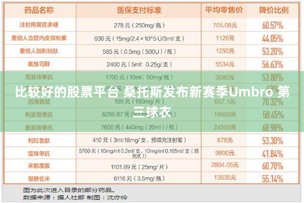 比较好的股票平台 桑托斯发布新赛季Umbro 第三球衣