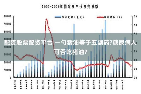 配资股票配资平台 一勺猪油等于五副药?糖尿病人可否吃猪油?