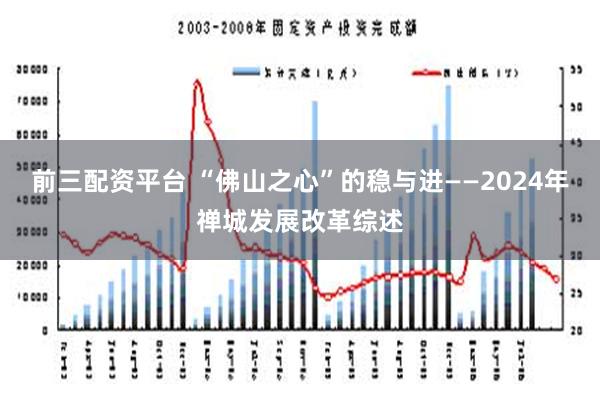 前三配资平台 “佛山之心”的稳与进——2024年禅城发展改革综述